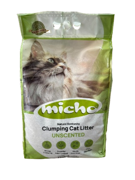 Micho Unscented bentonit posip za osetljive mačke 10L
