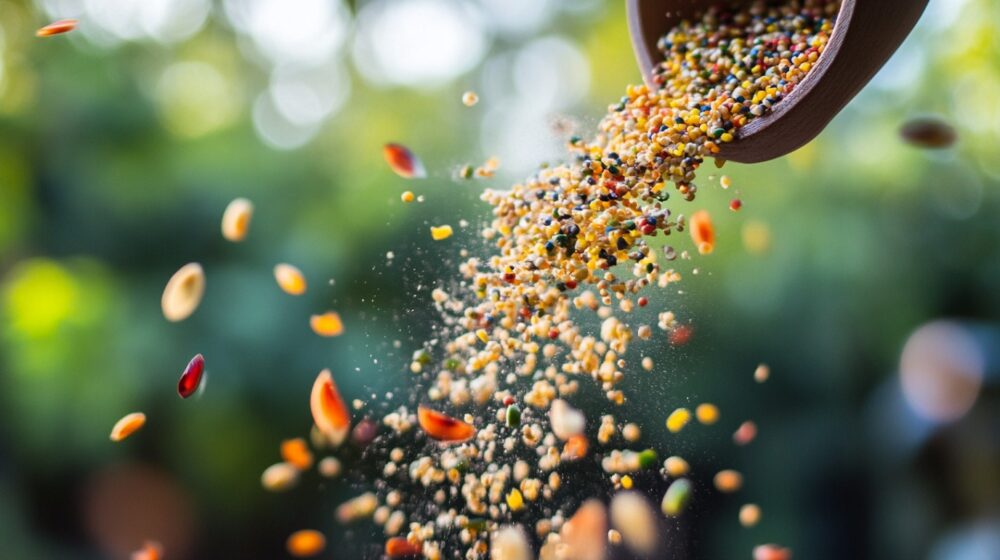 Hrana za nimfe pruža balansiranu ishranu sa semenom, voćem i povrćem za zdravlje.
