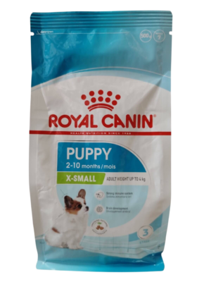 Royal Canin X-Small Puppy 500g – kompletna hrana za štence veoma malih rasa (do 4 kg odrasle težine)