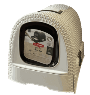 Zatvoreni moderni toalet za mačke Curver