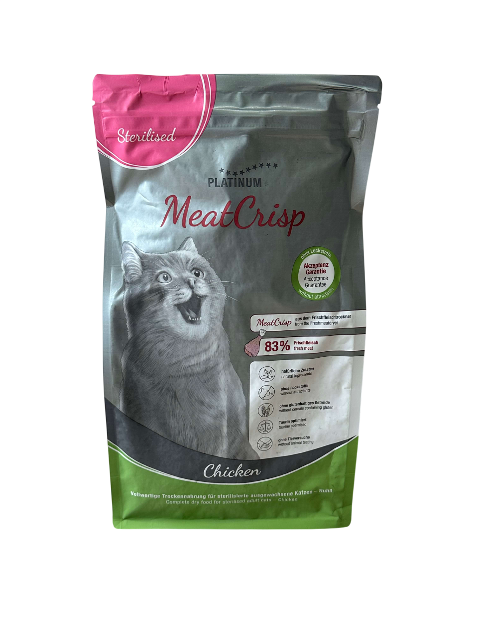 Platinum cat sterilised MeatCrisp piletina hrana za mačke 1,5kg