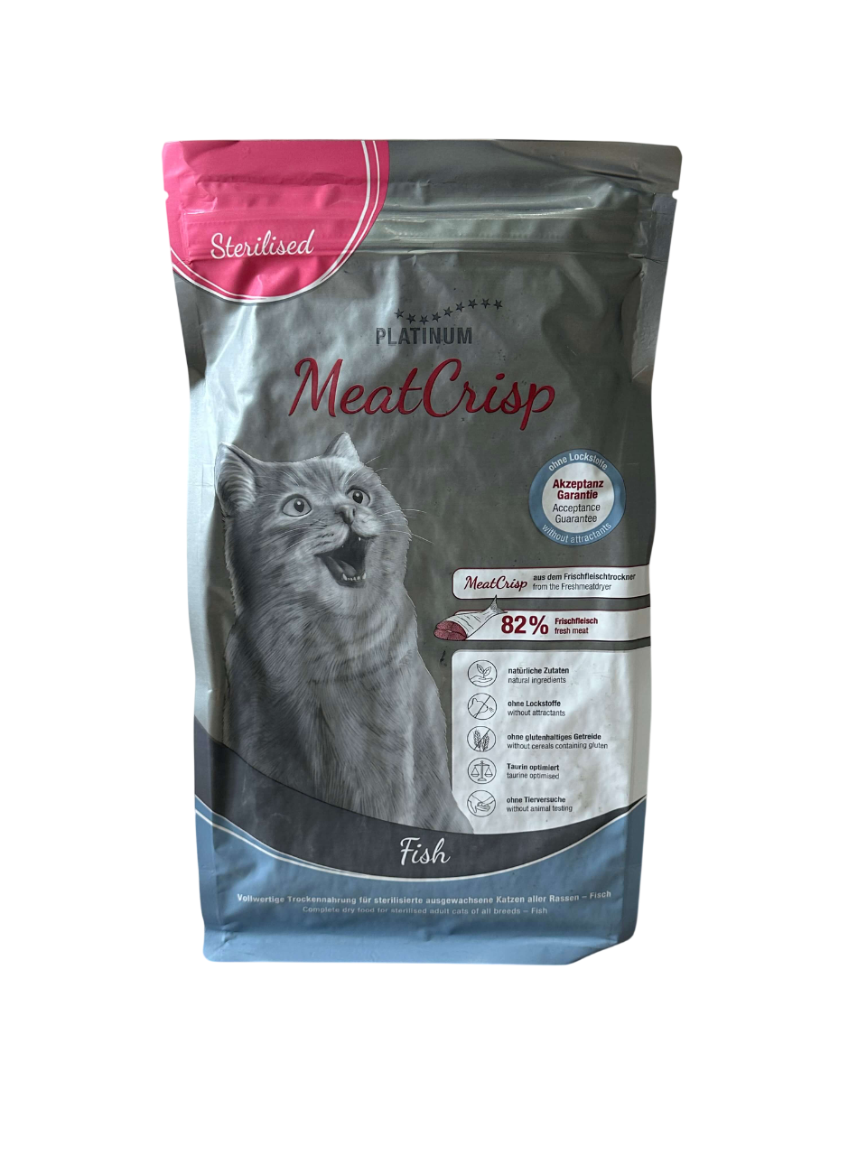 Platinum cat sterilised MeatCrisp riba hrana za mačke 1,5kg