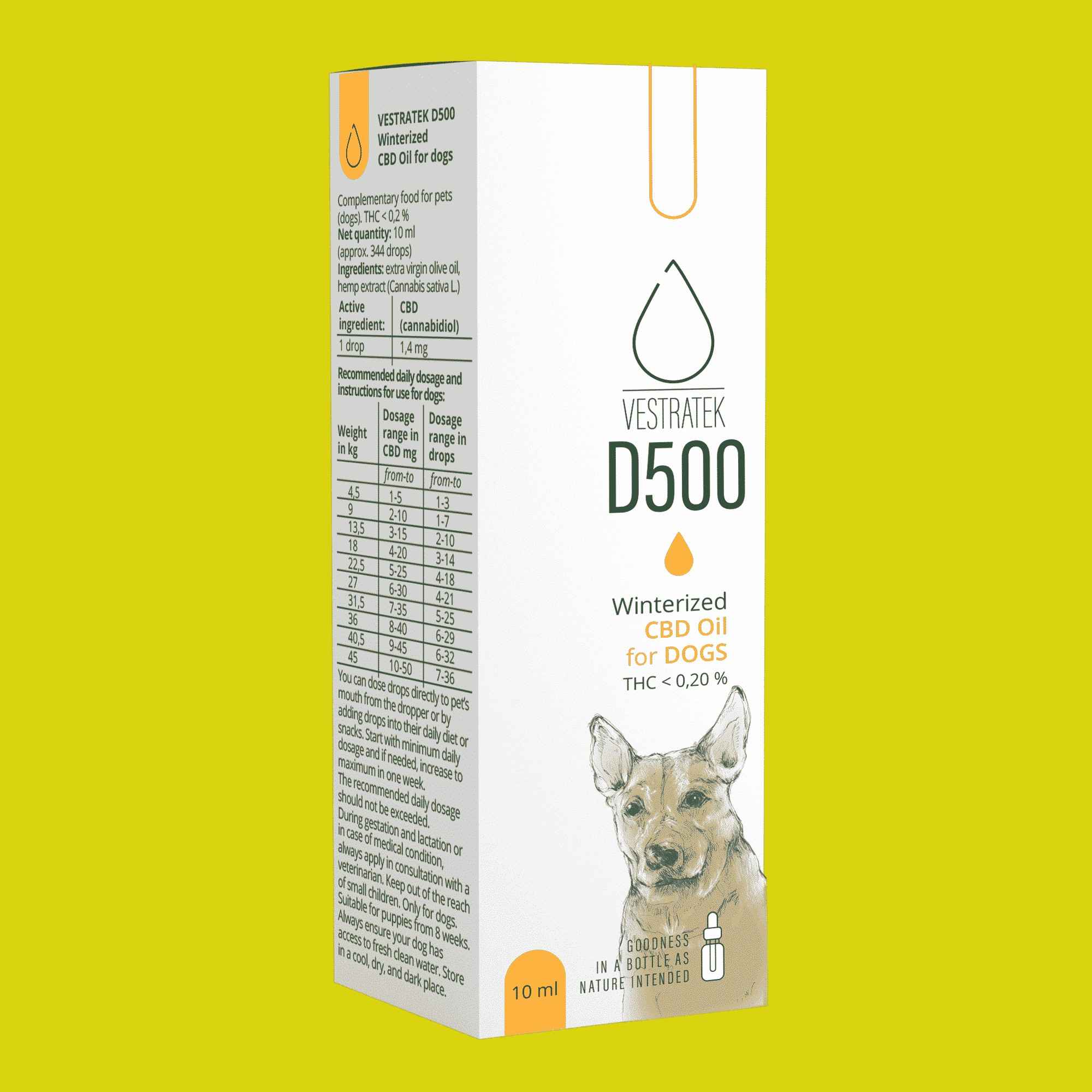 Vestratek D500 CBD ulje za pse