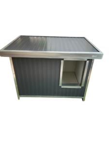 Termoizolaciona metalna kućica za velike pse 90×81×86 cm