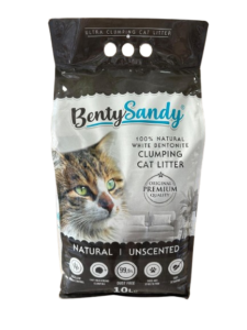 BentySandy Natural posip za mačke 10L – bez mirisa