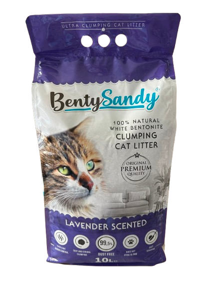 BentySandy Lavender posip za mačke 10L