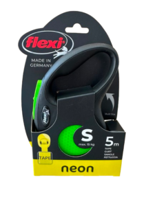 Flexi Neon Tape S 5m zeleni povodac za pse do 15kg