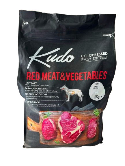 Kudo Red Meat Mini Adult 12kg hladno presovana hrana za male pse