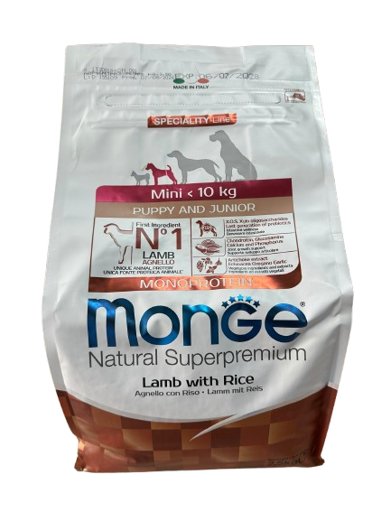 Monge Mini Puppy Lamb 2,5kg hrana za štence malih rasa
