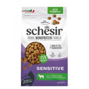 Schesir Sensitive Lamb 1,5kg za mačke - monoproteinska hrana sa jagnjetinom