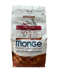 Monge Mini Adult Lamb za pse 2,5kg hrana sa jagnjetinom za male rase